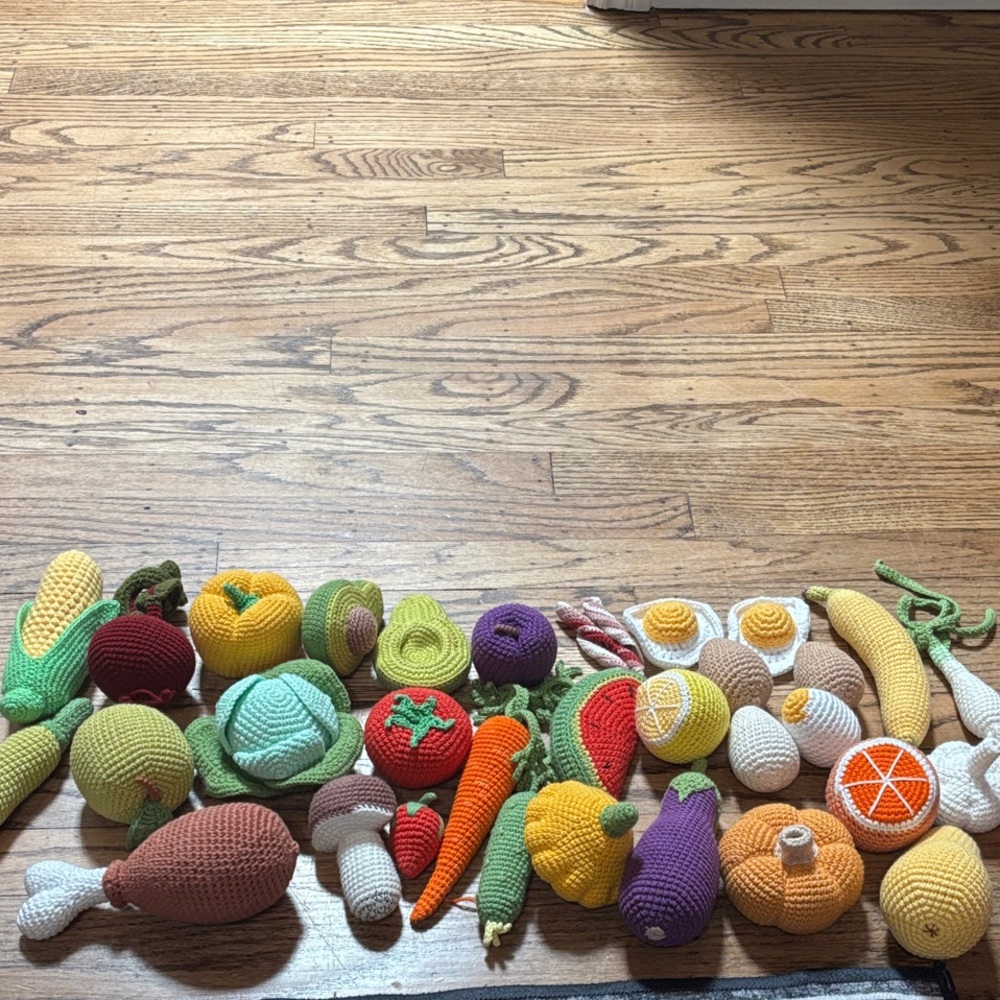 Amigurumi Crochet Play Food Set